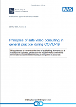Principles of safe video consulting in general practice during COVID-19